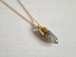 Load image into Gallery viewer, Labradorite crystal point pendant
