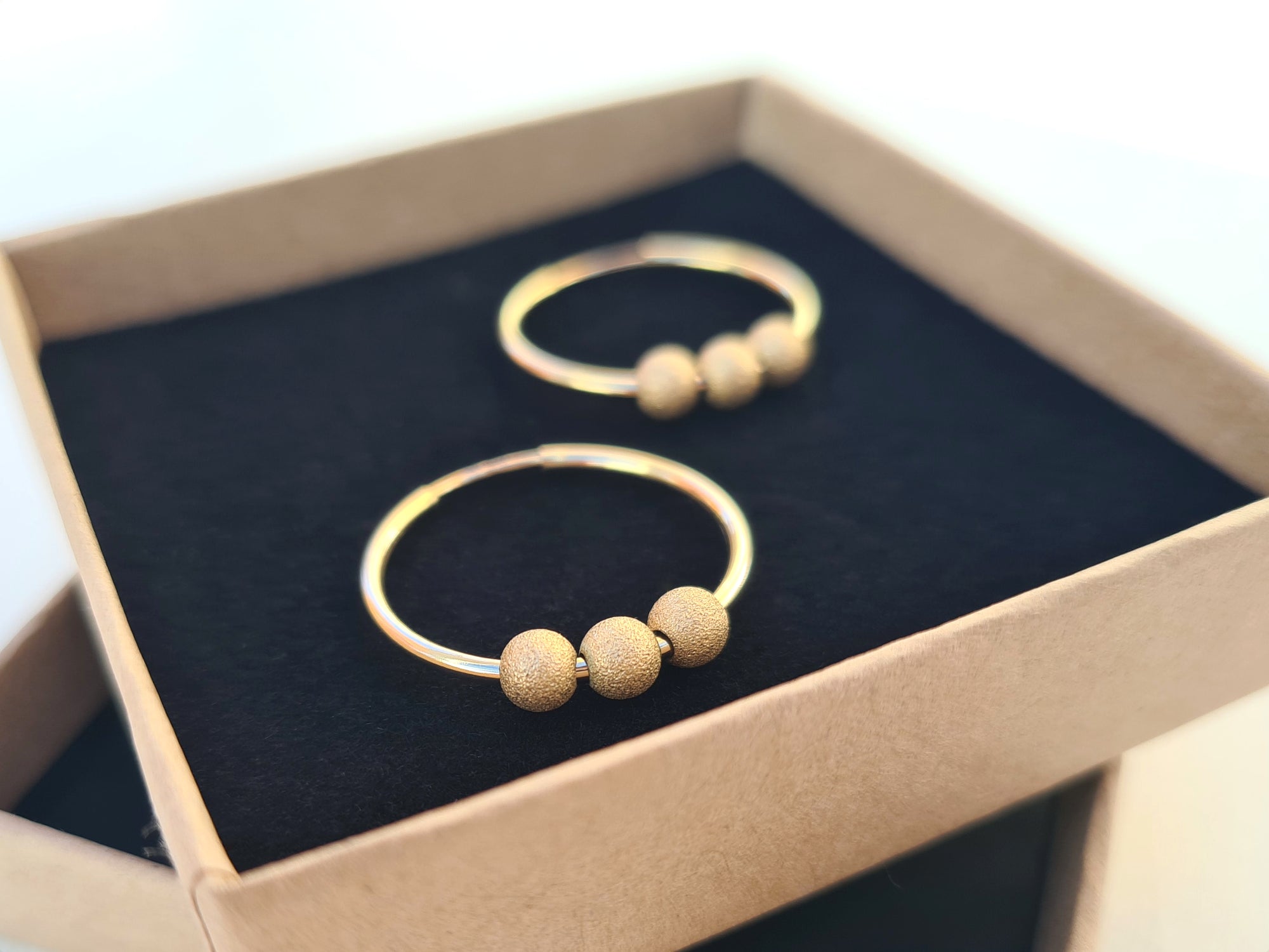 Gold & Silver Sparkly Hoops