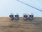 Load image into Gallery viewer, Silver Skull Studs
