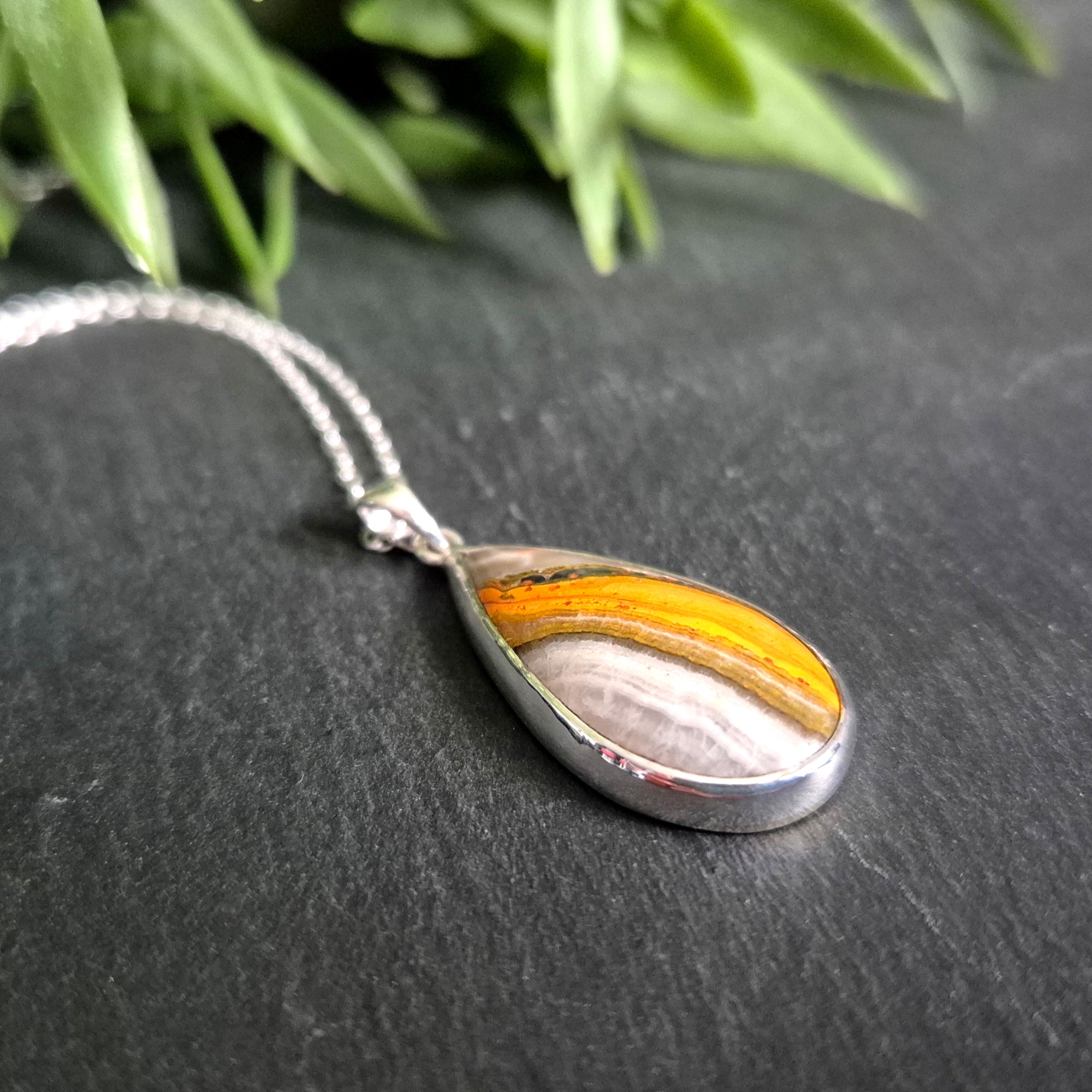 Bumble Bee Jasper Pendant