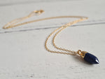 Load image into Gallery viewer, Lapis Lazuli crystal point pendant
