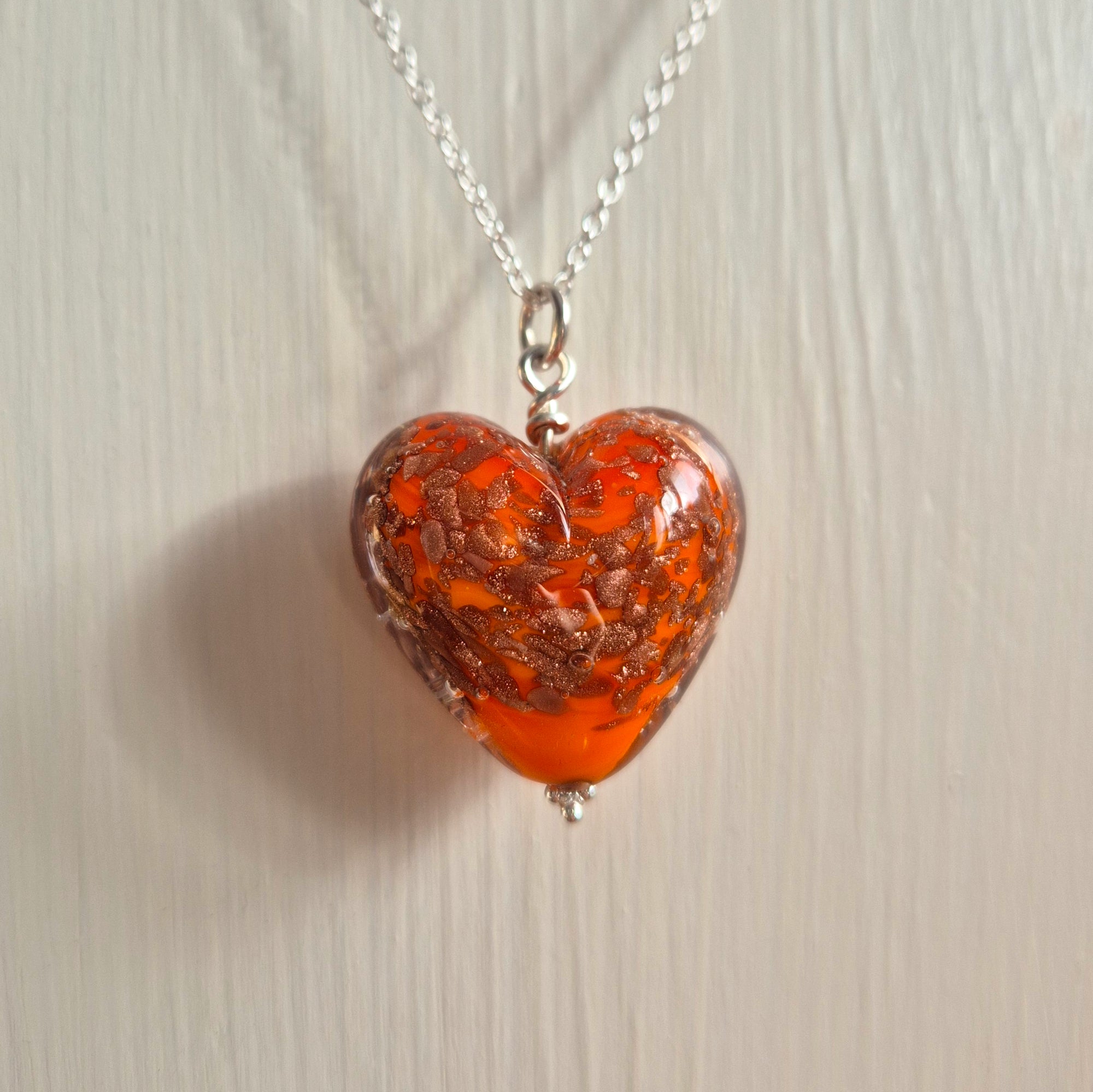Murano Glass, Large Heart Pendants