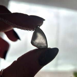 Sea Glass Pendant - Shark fin