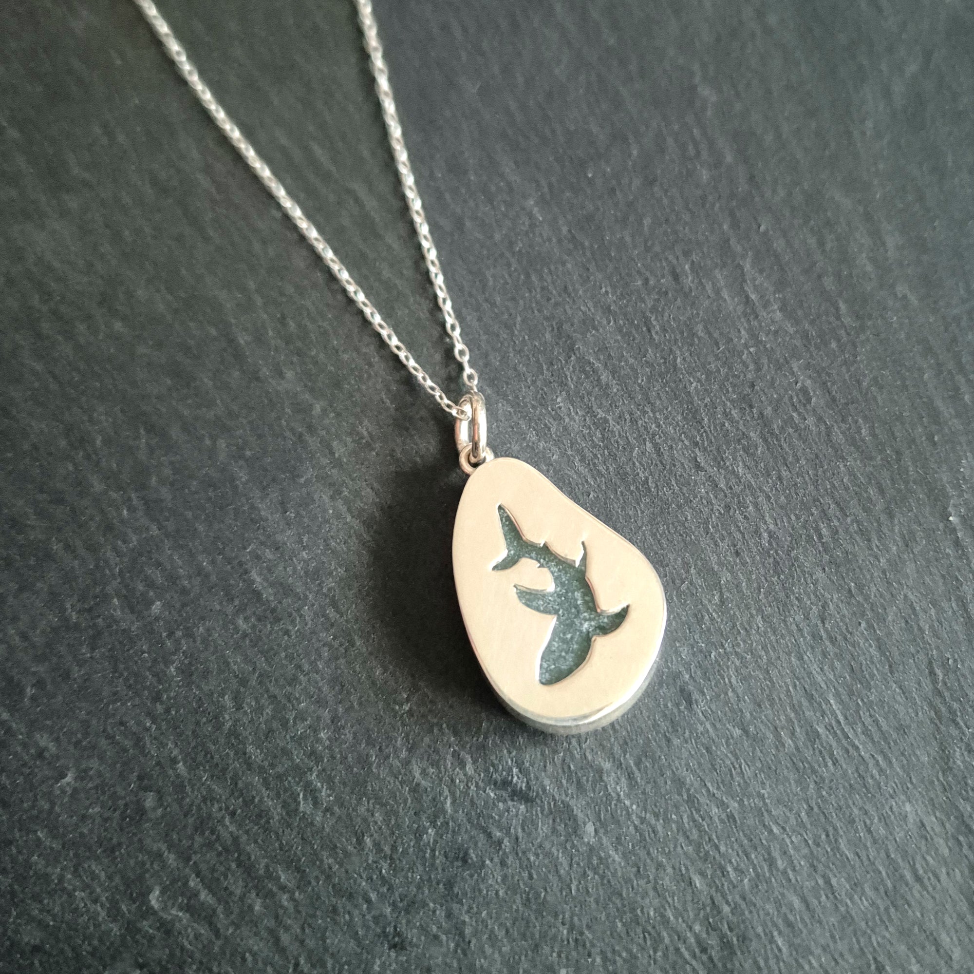 Sea Glass Pendant - Bullnose Shark