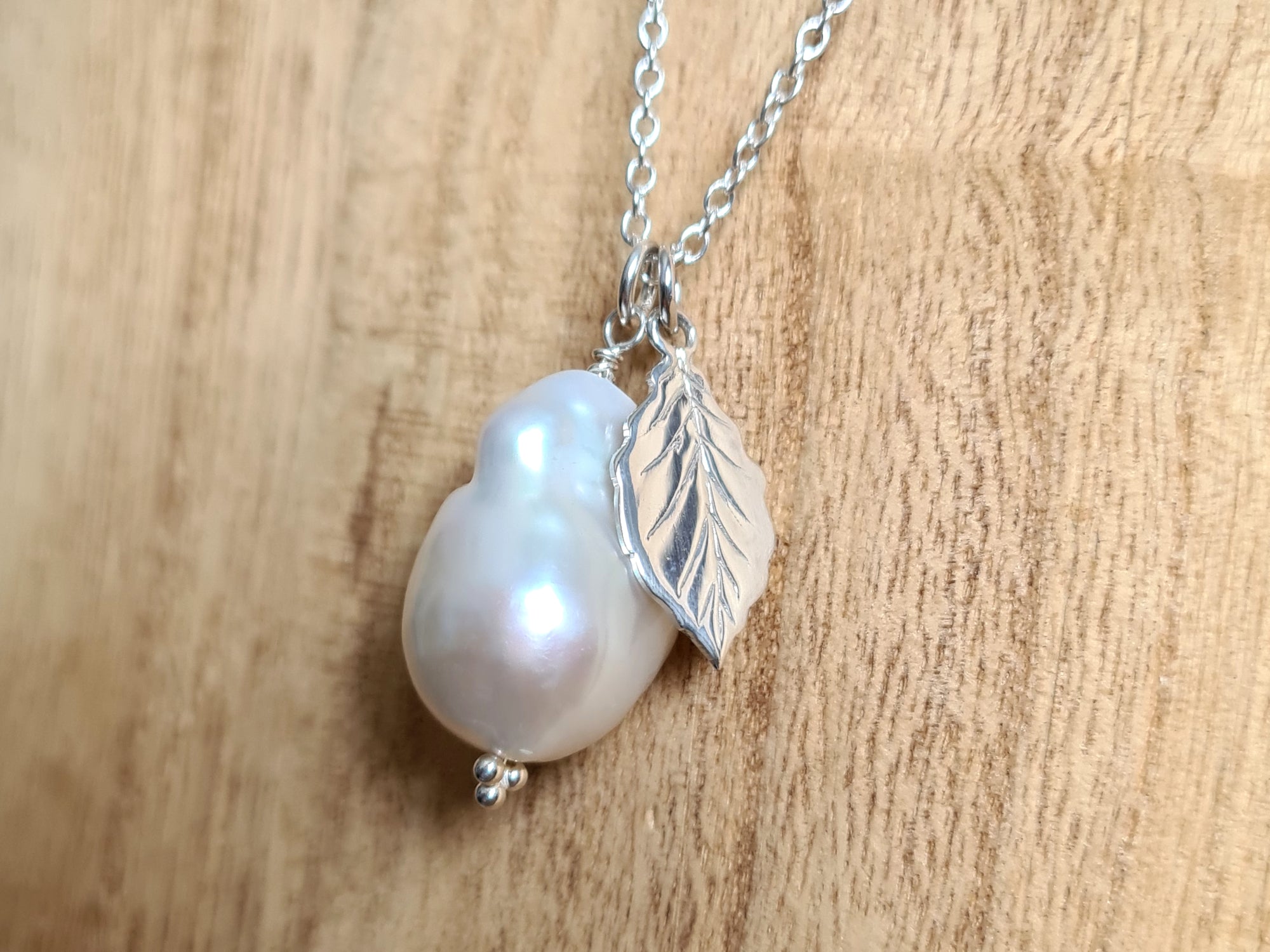 White Baroque Pearl Pendant