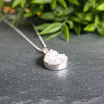 Load image into Gallery viewer, White Druzy Pendant

