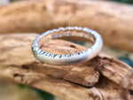 Load image into Gallery viewer, Satin &amp; Hammered Edge Band - 3.5mm wide
