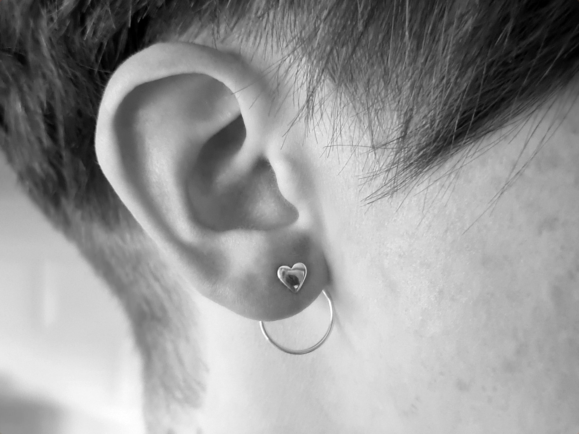 Spiral Heart Earrings