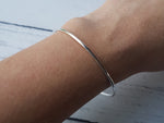 Load image into Gallery viewer, Shiny Silver Bangle (2mm)
