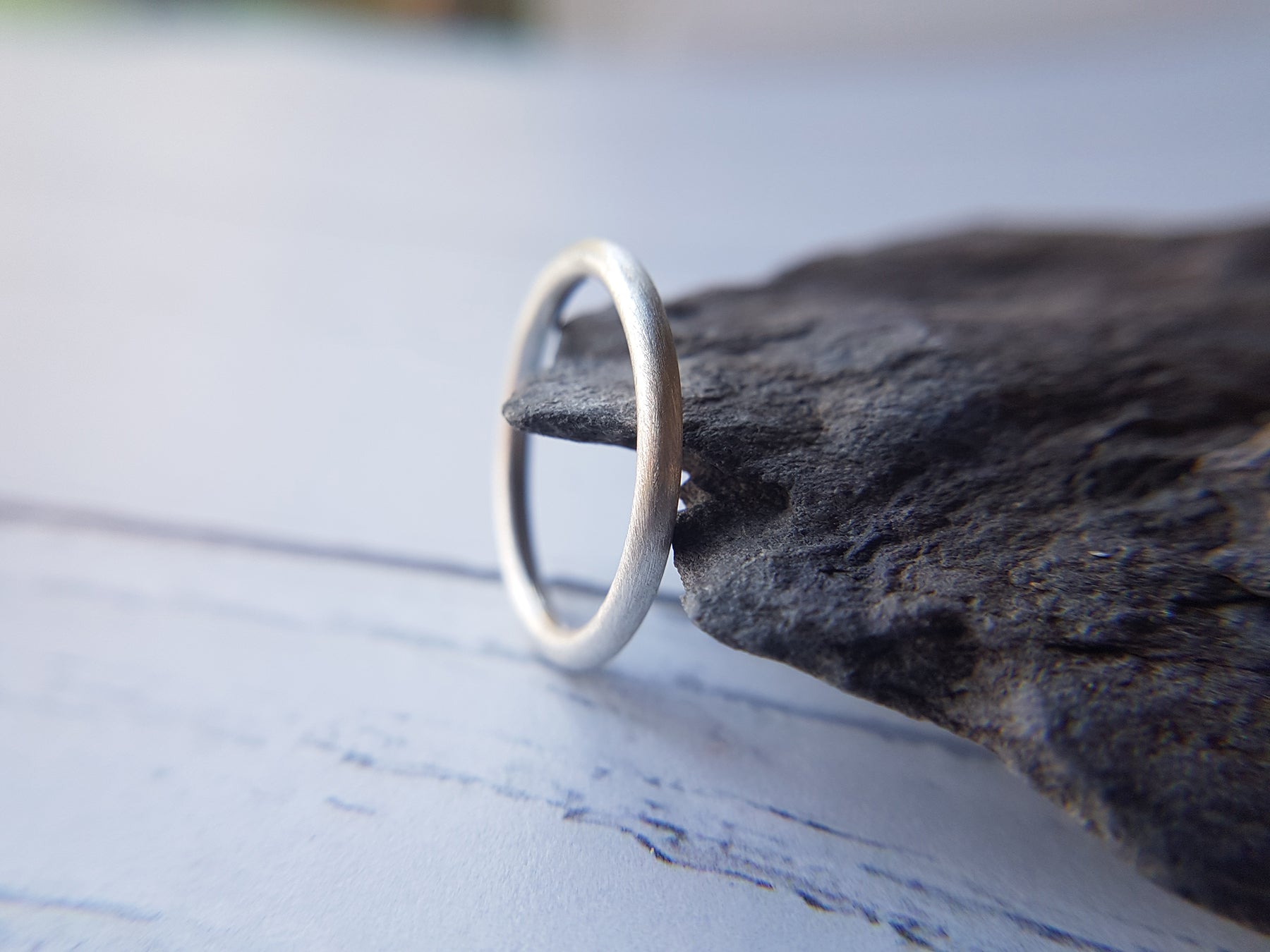 Satin Silver Ring