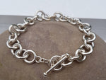 Load image into Gallery viewer, Silver T-Bar Bracelet
