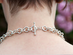 Load image into Gallery viewer, Silver T-Bar Necklace
