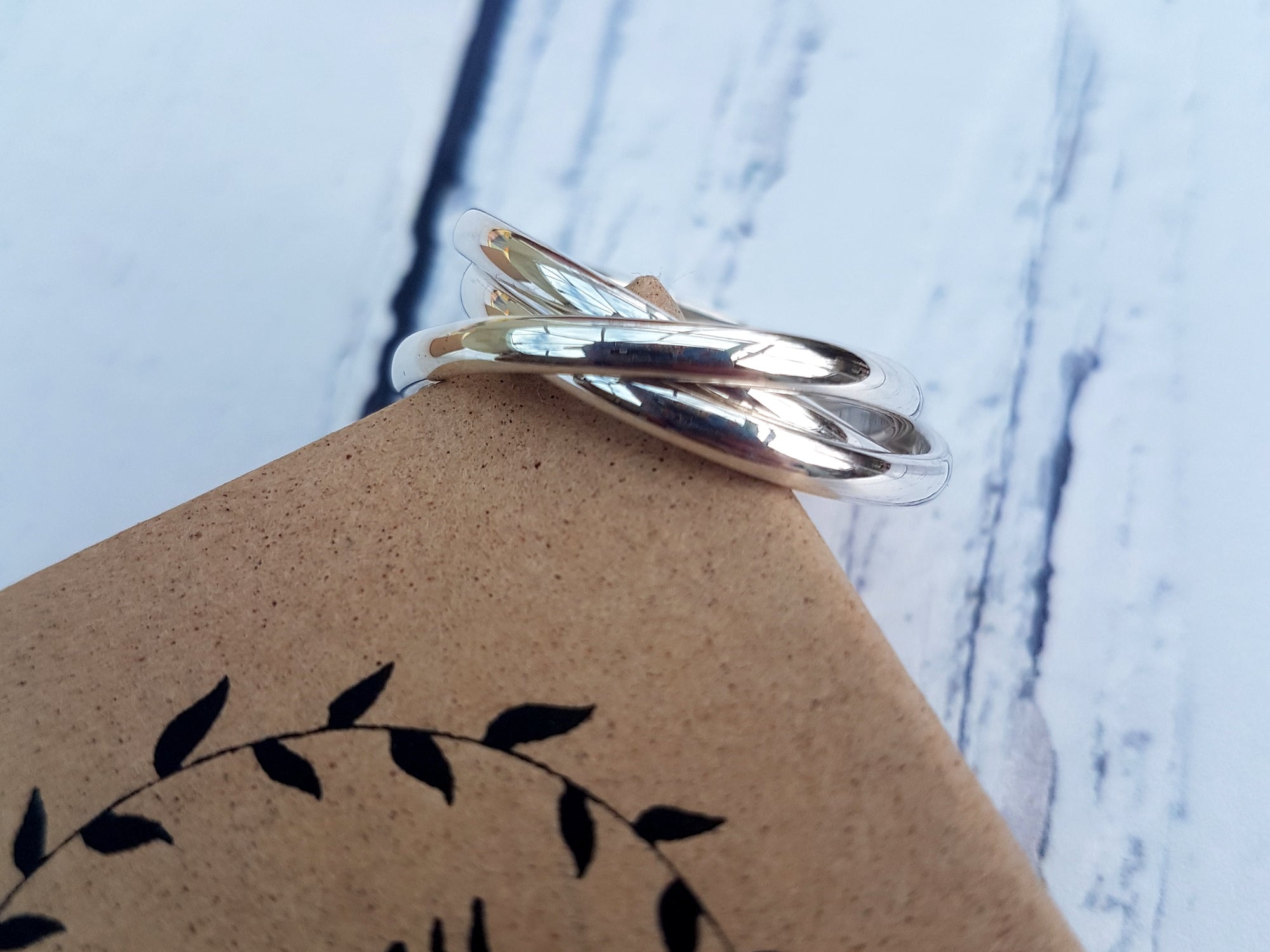 Silver Trinity Rings - 3mm Wide